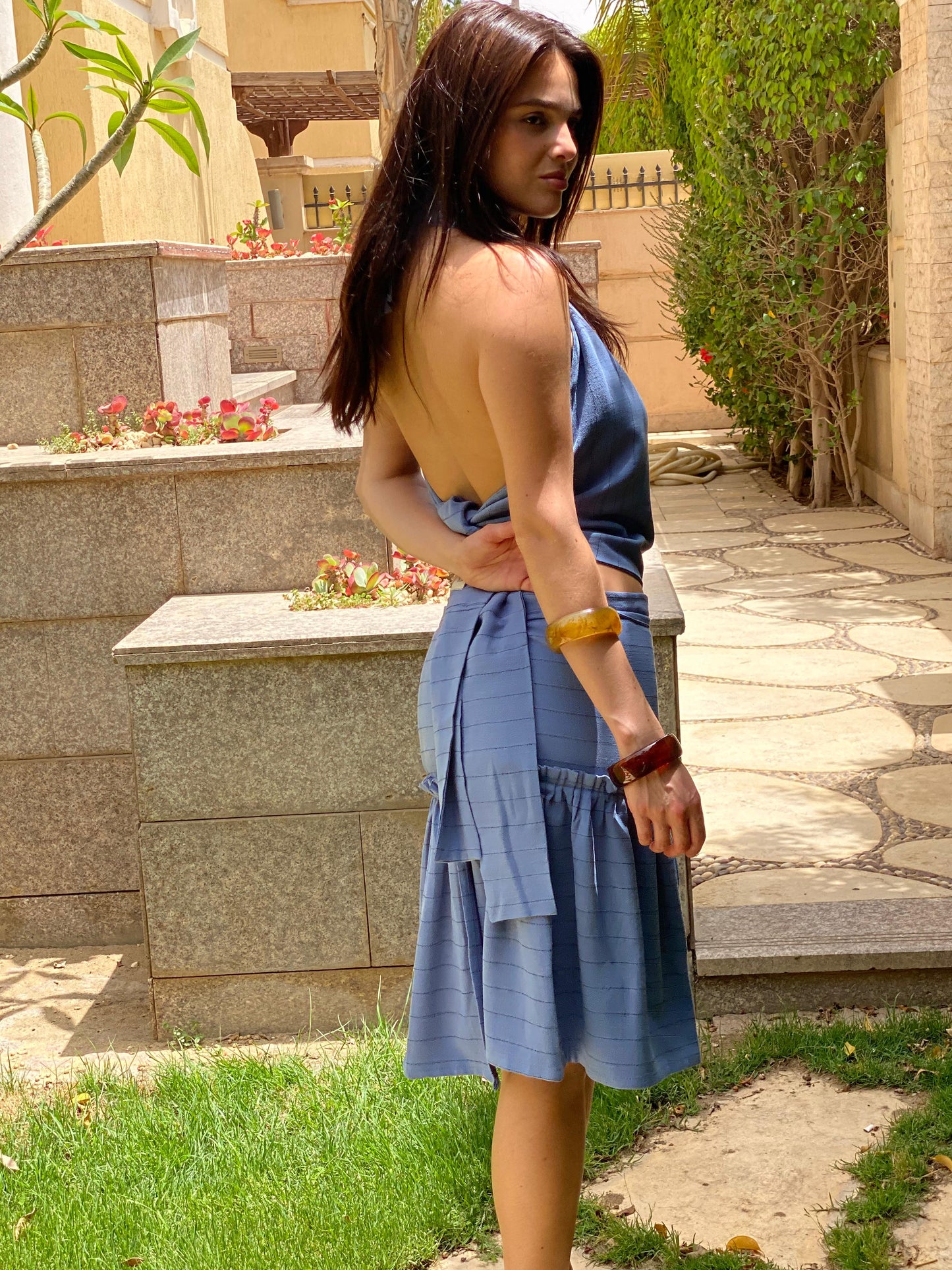 THE BLUE STRIPPED SET