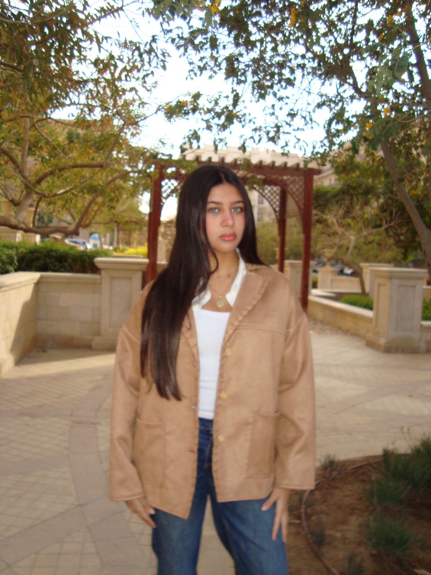 THE BRAIDED SUEDE JACKET