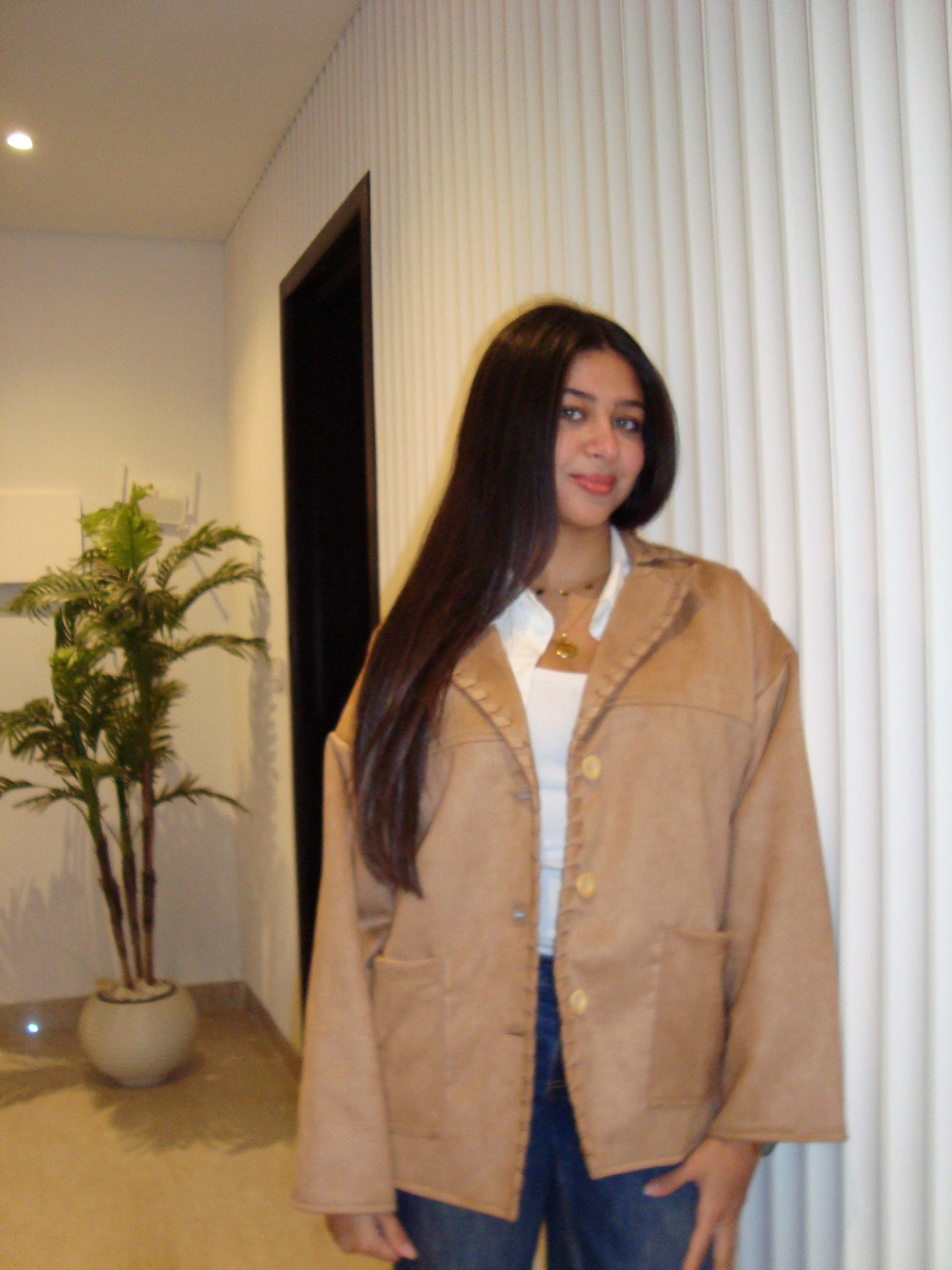 THE BRAIDED SUEDE JACKET