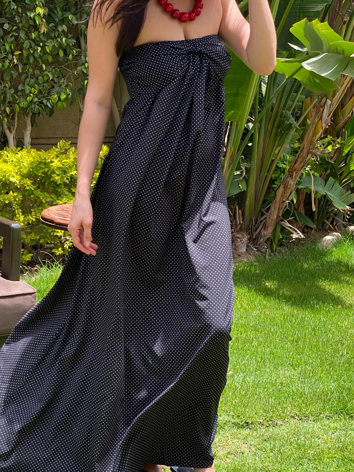 THE B&W POLKA DRESS