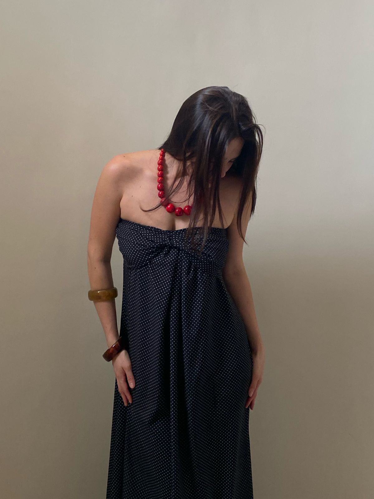 THE B&W POLKA DRESS