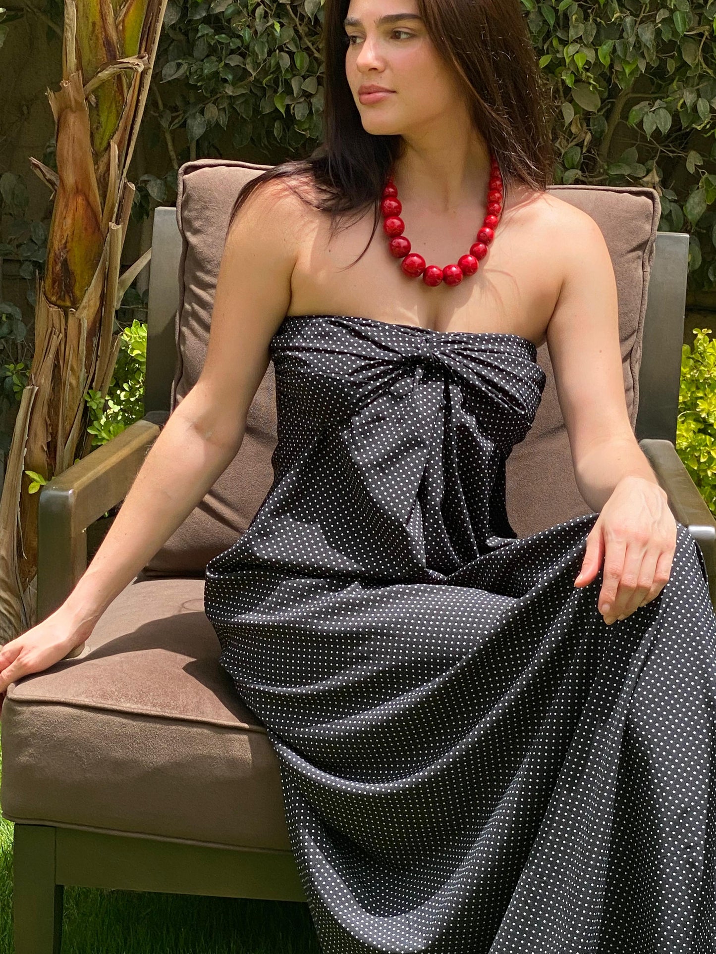 THE B&W POLKA DRESS