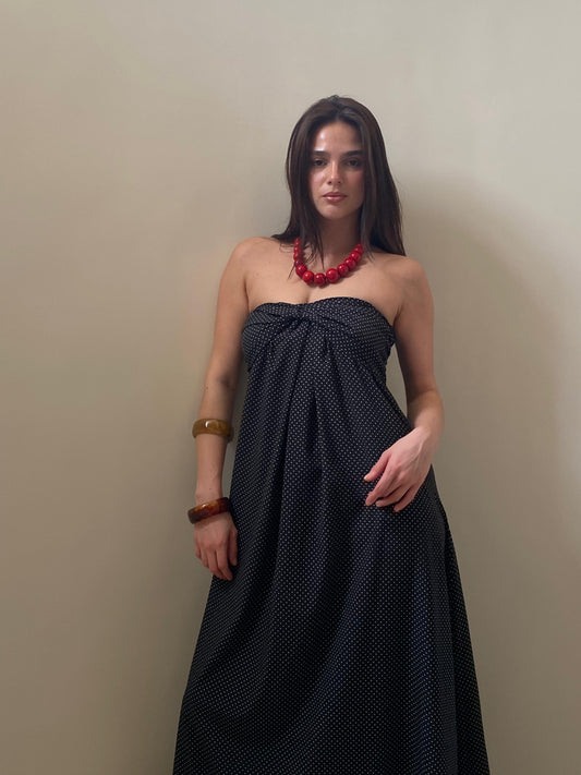 THE B&W POLKA DRESS